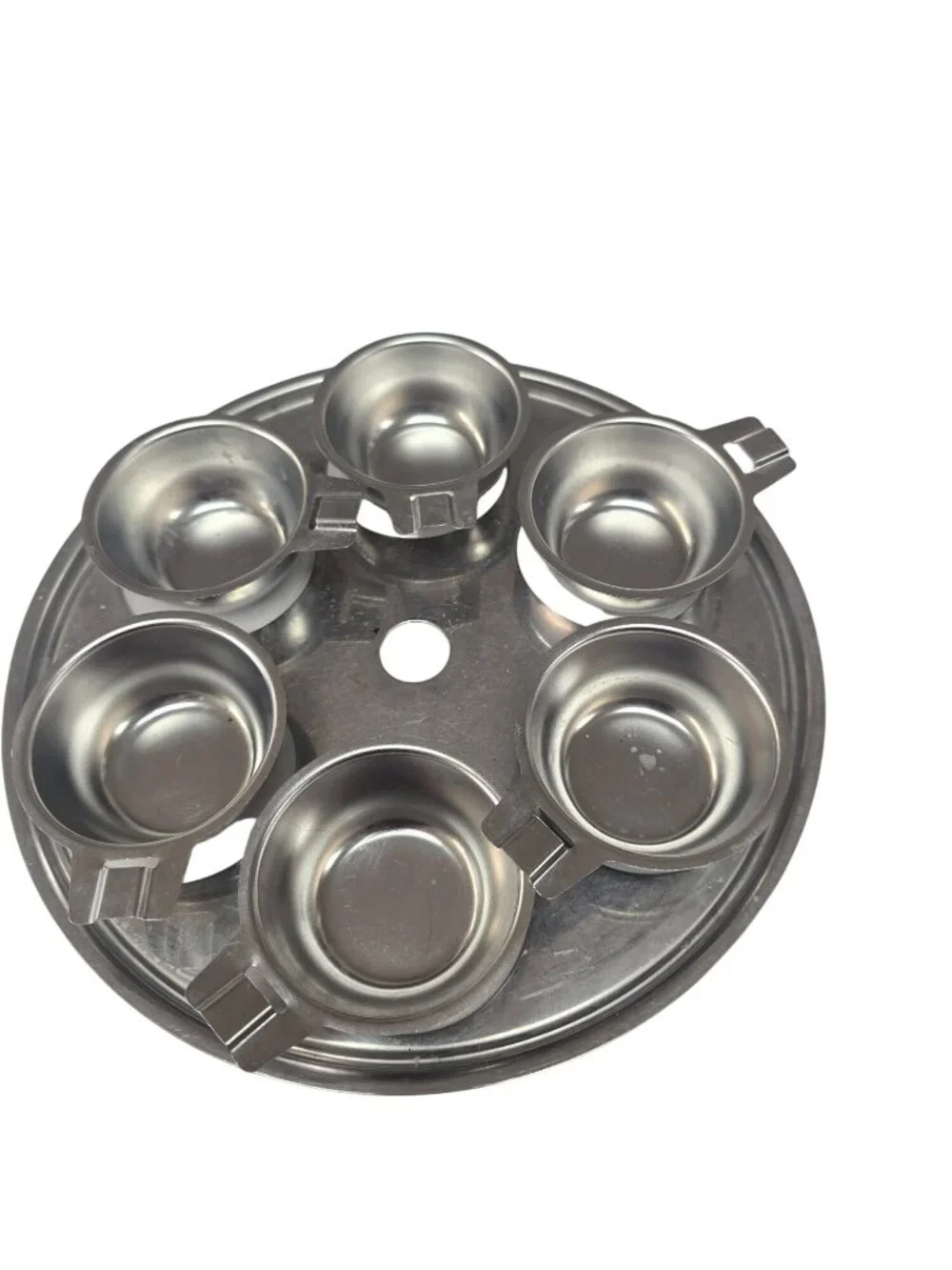 Amway Queen 6‑Cup Egg Poacher Tray with Egg Cups, Pan & Lid Stainless Steel Set